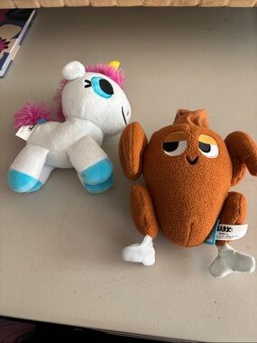 Bark box Plush Unicorn and Turkey  for dog   See comments